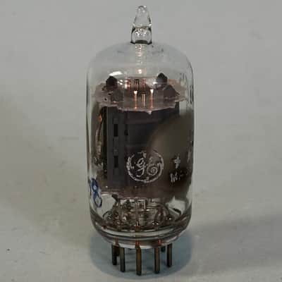 1965 General Electric 5965 12AV7 Vintage GE Gray Plate Side Getter Tube! T513 image 1