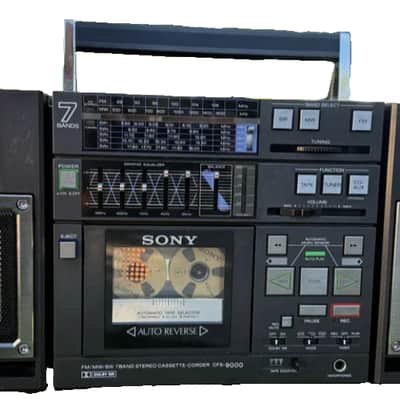 SONY CFS-9000 Rare Vintage Cassette Deck Boombox Mega Bass High