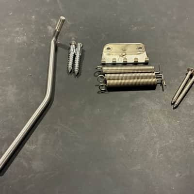 FLOYD ROSE® MADE IN GERMANY 80's CHROME "NFT" TREMOLO WITH MOUNTING HARDWARE. image 8