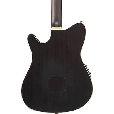 Ibanez TOD10NTKF Tim Henson Signature Nylon Acoustic-Electric Guitar - Transparent Black Flat image 6