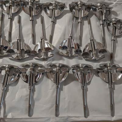 Pearl Drums Export Vintage 1980s Bass Drum Claws and Tension Rod Set of 16 image 9