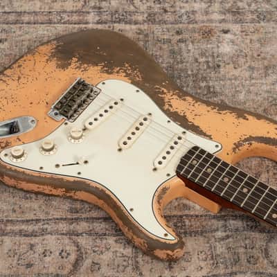 Fender Custom Shop Andy Hicks Master Built 1962 Roasted Stratocaster Ultimate Relic - Shell PInk image 18