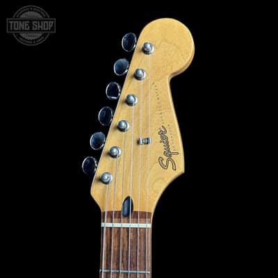 Used Squier Stratocaster HSS Black w/case TSU25011 image 10