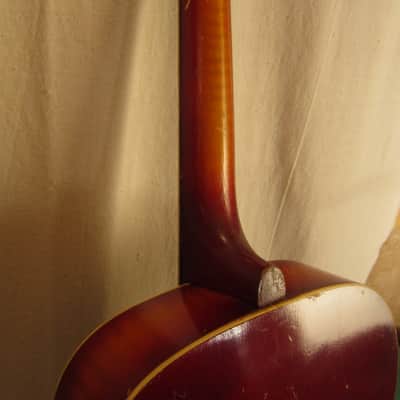 Silvertone 708 1940's - red sunburst with pickup image 8