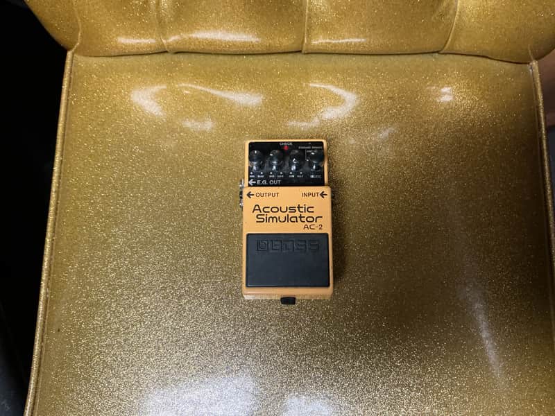 Boss AC-2 Acoustic Simulator (Silver Label) 1997 - 2006 - Yellow used image 1