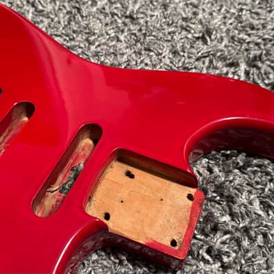 1986 MIJ Charvel Jackson Model 4 Ferrari Red Guitar Body JE-1200 Loaded Bild 7