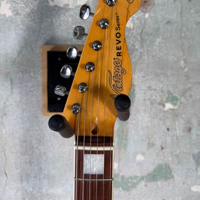 Vintage REVO Series 'Midline' Guitar ~ Two-Tone Sunburst image 6