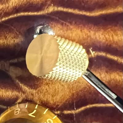 Kinnatone Short Gold Stainless Steel knurled 3 or 5 way Blade style Switch Tip For Strat or Tele image 4