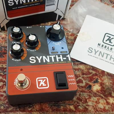 Keeley Synth 1 Reverse Attack Fuzz Wave Generator 2019 - Present - Grey / Red / Blue image 2