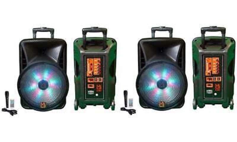2 MR DJ USA DJ18BAT 18" 5000W Max Power Speaker with Built-In Bluetooth & Battery image 1