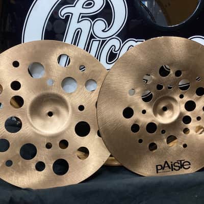 Paiste - Tris Imboden's, Chicago, PST Series 14" Swiss Hat 548g, paired with Swiss Flanger Stack Bottom 592g 2015 image 7