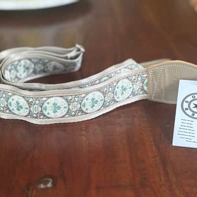 Souldier Custom Guitar Strap - Medallion Taupe image 1