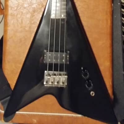 Kramer Aluminium Neck V Bass Late 70's Black image 5