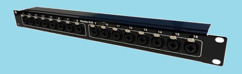 Mamba 16 XLR Combo (XLR/TRS/TS) to 16 Combo XLR Patch Bay 1RU | Reverb