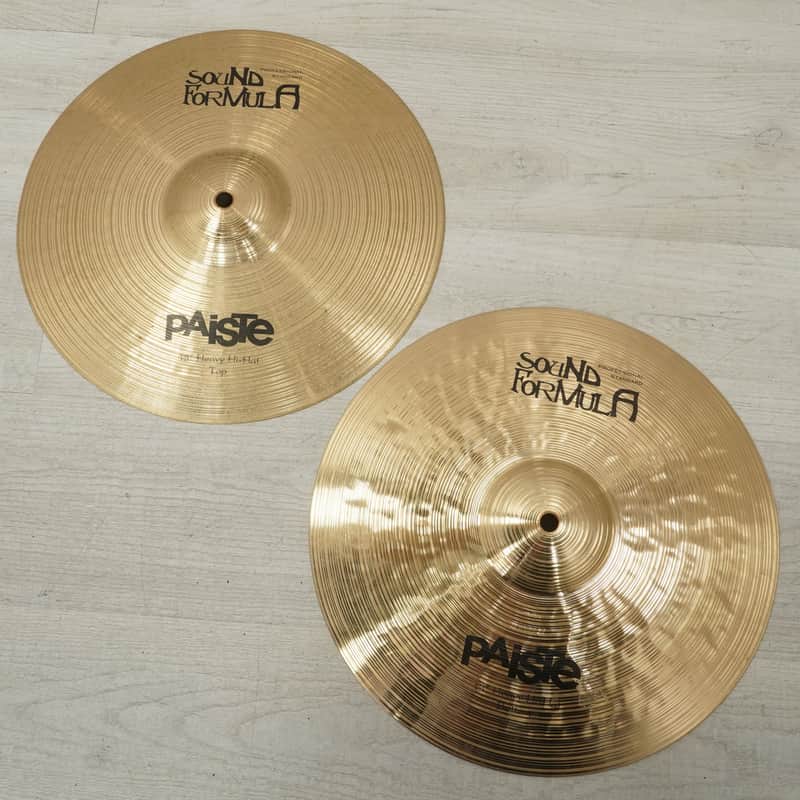 Used Paiste Sound Formula Hi Hat Cymbals 13 - Inch image 1