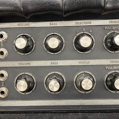 Kustom K250-1 Bass Amp Head 1970’s - Black Tuck & Roll image 2