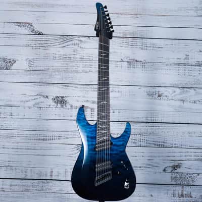 *B STOCK* Schecter Reaper 7 Elite Multiscale | Deep Ocean Blue image 2