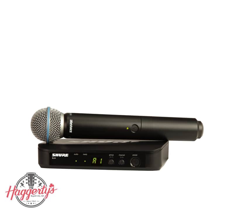 Shure BLX24/B58 Handheld Wireless System with Beta 58 Handheld Microphone H9 image 1