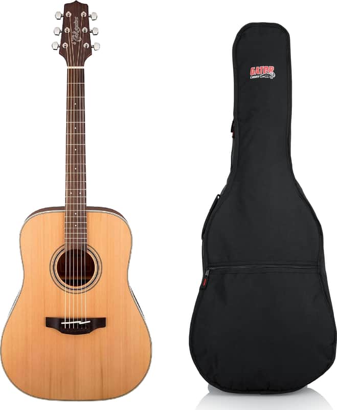Takamine GD20 G20 Series Dreadnought Acoustic Guitar, Natural w/ Gig Bag image 1