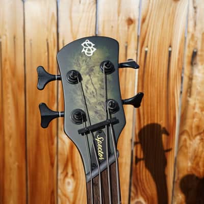 Spector NS Dimension 4 Multi Scale Haunted Moss Matte Left Handed 4-String Bass Guitar w/ Gig Bag (NOS) image 6