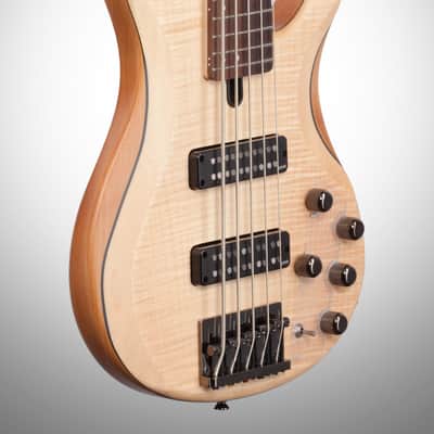 Yamaha TRBX605FM Electric Bass, 5-String, Satin Natural image 4