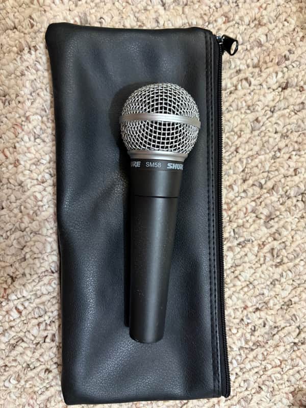 Shure SM58 Handheld Cardioid Dynamic Microphone 1984 - Present - Black image 1