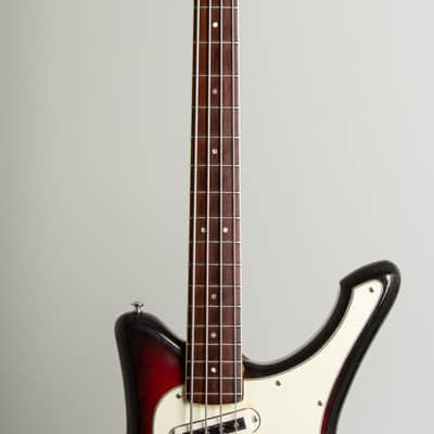 Yamaha SB-5A Solid Body Electric Bass Guitar (1968), ser. #6494, black hard shell case. image 8