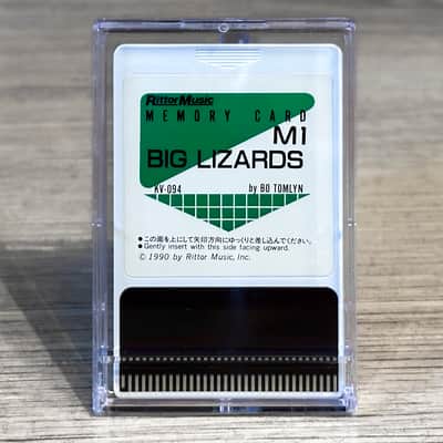 Korg M1 / M1R [EX] // Rittor Music BIG LIZARDS - Voice ROM Data Card // ULTRA RARE