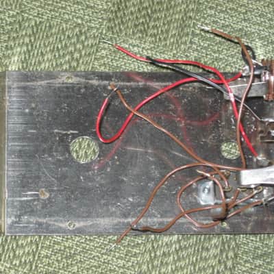 used vintage (mid to late 1970s) Electro-Harmonix Small Stone EH4800 USA TOP part of casing, color switch + screws, Power, In, Out Jacks +nuts/washers, some wires [NO: bottom part of casing, Circuit Board, CB Components, Pot, Switch, Light, Other Wires] image 4