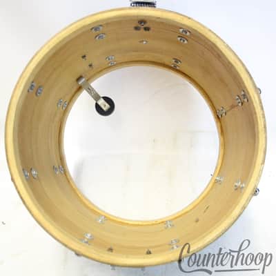 *Slingerland 15x12" Snare Drum Blue Sparkle COB Brass Vintage 60s 3Ply Zoomatic image 10