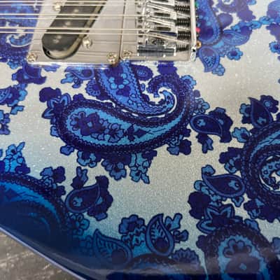 Forrest Double Neck Electric 12/6 with B bender 6/12 2000 Paisley Blue with case! image 5