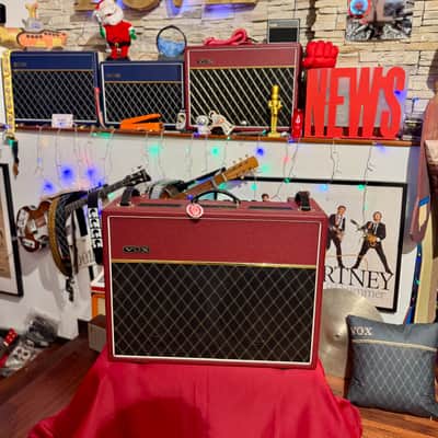 Vox AC30C2 2x12” Custom Limited Edition 2-Channel 30-Watt 2x12" Guitar Combo Classic Vintage Red image 4