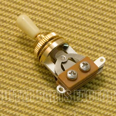 EP-0066-CT Gold Short Guitar Toggle Switch Cream Tip