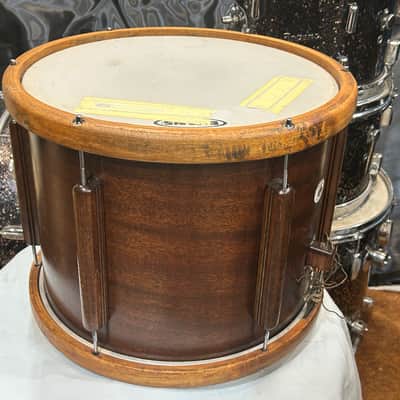 Ludwig 12" deep X 15" head Victory Marching Snare Drum (TL-2246) early 40's - Mahogany image 5