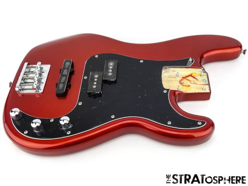 Fender Squier Vintage Mod Precision/ Jazz Bass LOADED BODY P Candy Apple Red image 1