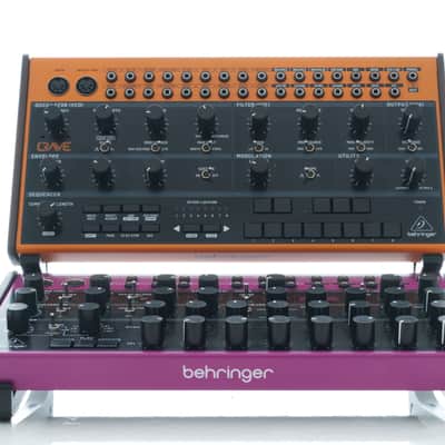 Dextend Dual Tier Desktop Stand PETG Behringer Crave, Edge, Grind, Spice Synth Ableton Move Arturia Keystep New - Plastic image 2