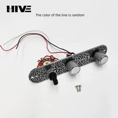 Loaded engraved Silver Guitar Tele Style Control Plate with Roller Saddles Bridge image 4