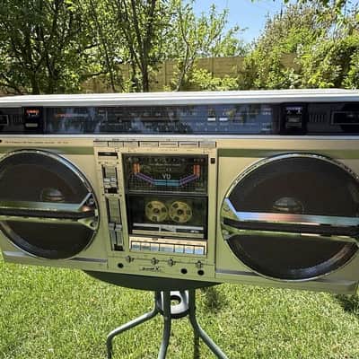 Sharp GF-535 Rare Vintage Boombox Japan Serviced Warranty 220V Cassette Deck image 3