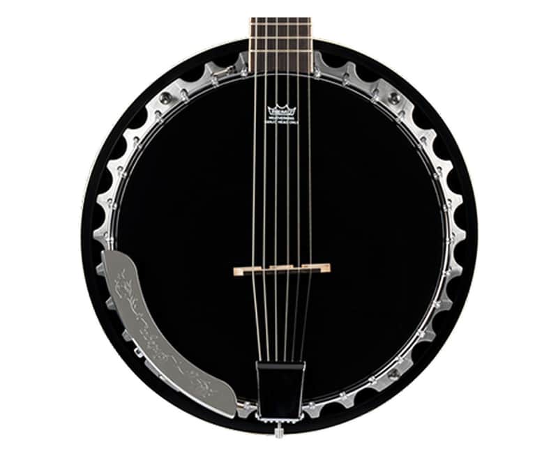 Ortega Guitars OBJ350/6-SBK Raven Series 6-String Banjo - Black - Open Box image 1