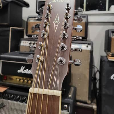 Alvarez AD60-12 12-String Dreadnought Acoustic Guitar W/ Case - Natural (C016-39) image 5