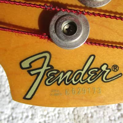 Fender Precision Bass Guitar, 1984-1987, Japan, White Finish, Case image 4