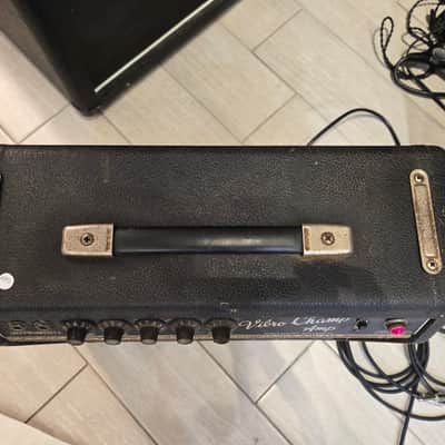 RARE Pre CBS Production #1 Fender Vibro Champ 6-Watt 1x8" Guitar Combo 1964 - Black Panel image 3