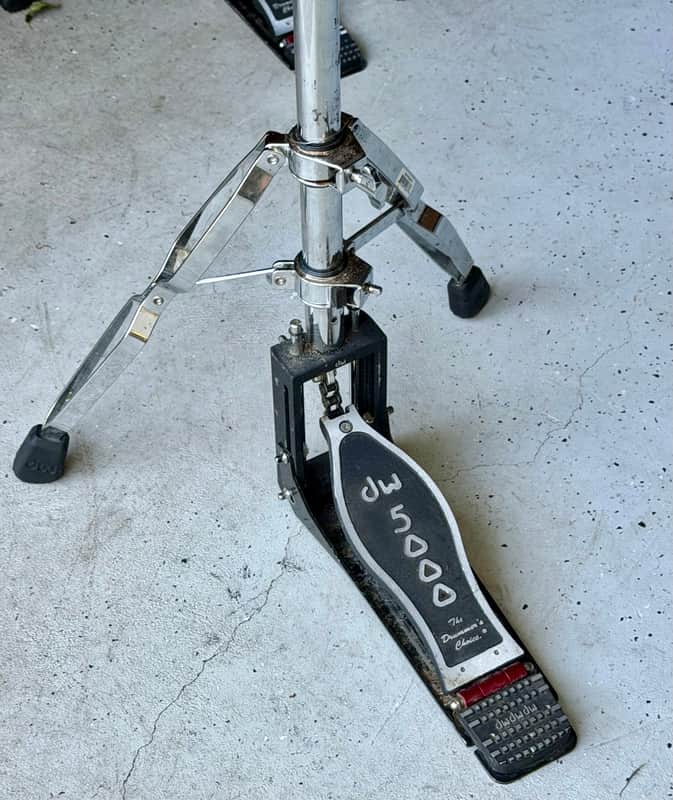 DW DWCP5500TD 5000 Series Delta II Heavy Duty Double-Braced Rotating 2-Leg Hi-Hat Stand 2020s - Chrome image 1