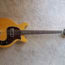 Gibson USA Les Paul Junior DC Bass Worn TV Yellow w/Tortoise Pickguard & Chrome Cover (CME Exclusive