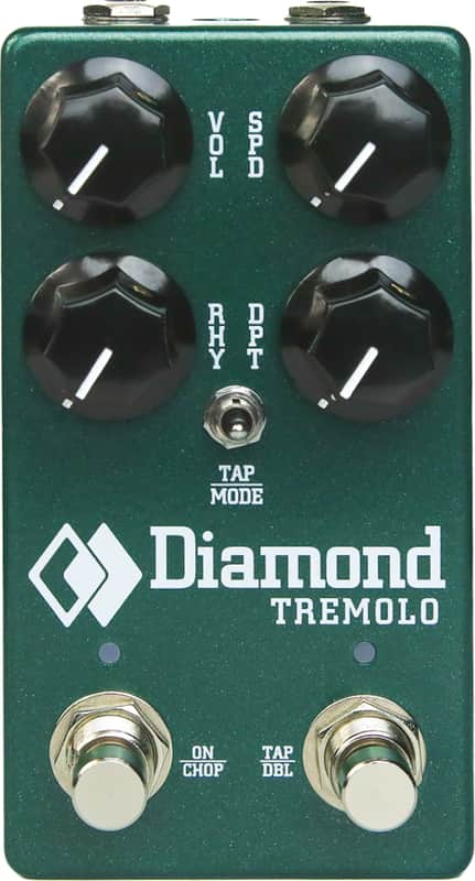 Diamond Tremolo Effects Pedal, Dark Green image 1