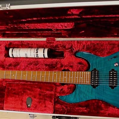 Ibanez MM7-TAB Martin Miller Signature - Transparent Aqua Blue