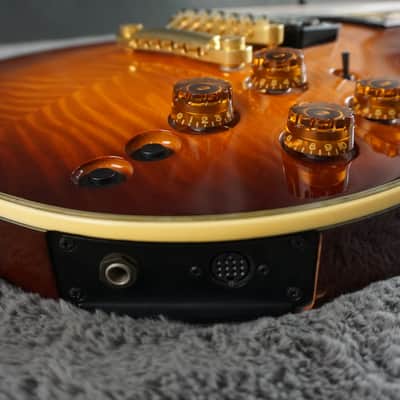 Aria Custom Shop PE-MID-I MIJ Flame Top MIDI Guitar w/ Original Case & Paperwork image 5