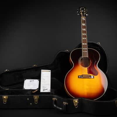 2015 Gibson Custom Shop J-185 Red Spruce - Sunset Burst | USA Mini Jumbo Limited Edition 1 / 75 "AA" Adirondack Spruce Top L.R. Baggs Pickup | CoA OHSC image 1