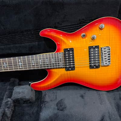 2015 Schecter USA Custom Shop Sunset Classic II 7 Ace Burst FM/MAH ME image 11