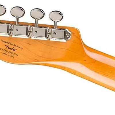 Squier Classic Vibe Custom Telecaster SH Electric Guitar with Bigsby, Parchment Pickguard, Aztec Gold image 4